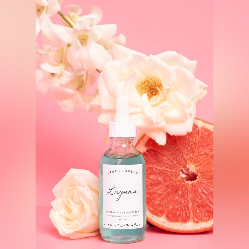 NEW: Earth Harbor LAGUNA Replenishing Body Serum Sea Botanicals & Blue Yarrow!